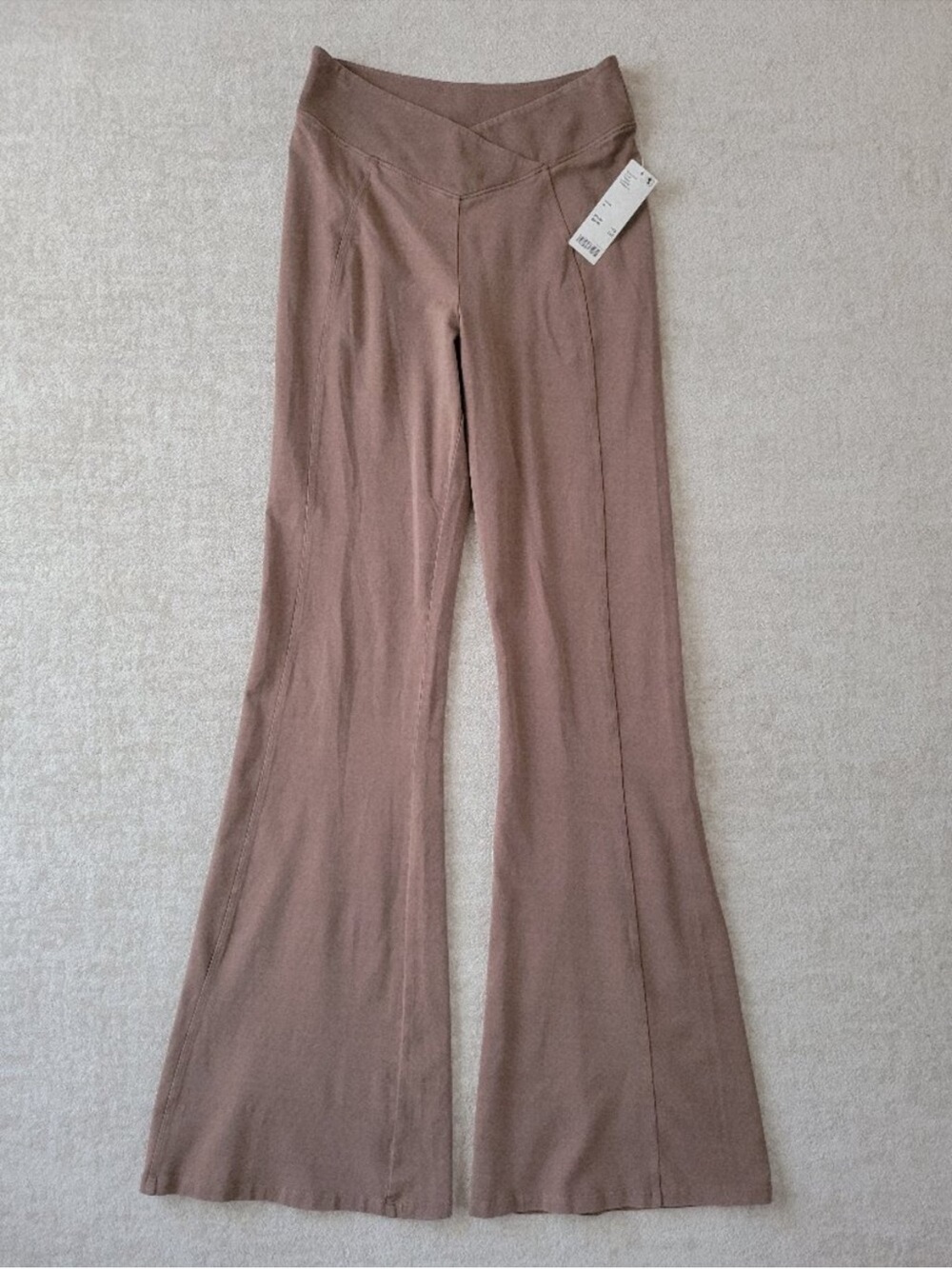 Urban Outfitters Out from Under Aria Seamed Flare Pants Medium Brown Womens NWT